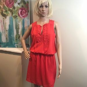 Bisou Bisou Michele Bohbot Size 6 dark coral dress